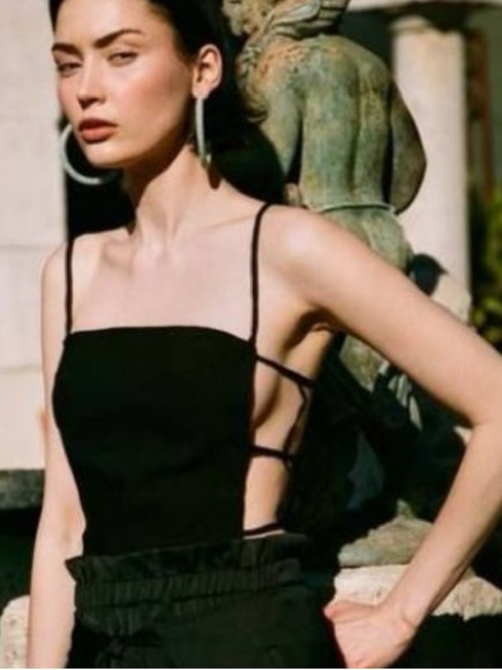 Cult Gaia Simone Top in Black